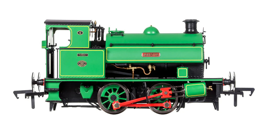 Dapol Hawthorn Leslie 0-4-0 Green Lined Yellow 'Asbestos' 4