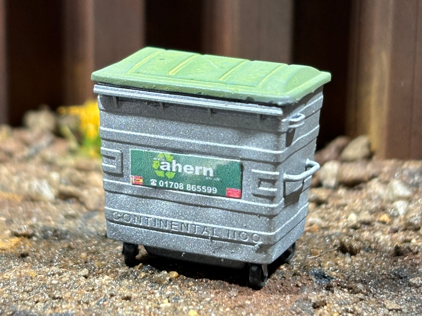 'Ahern' Logo Metal Commercial Bins - Custom - OO gauge
