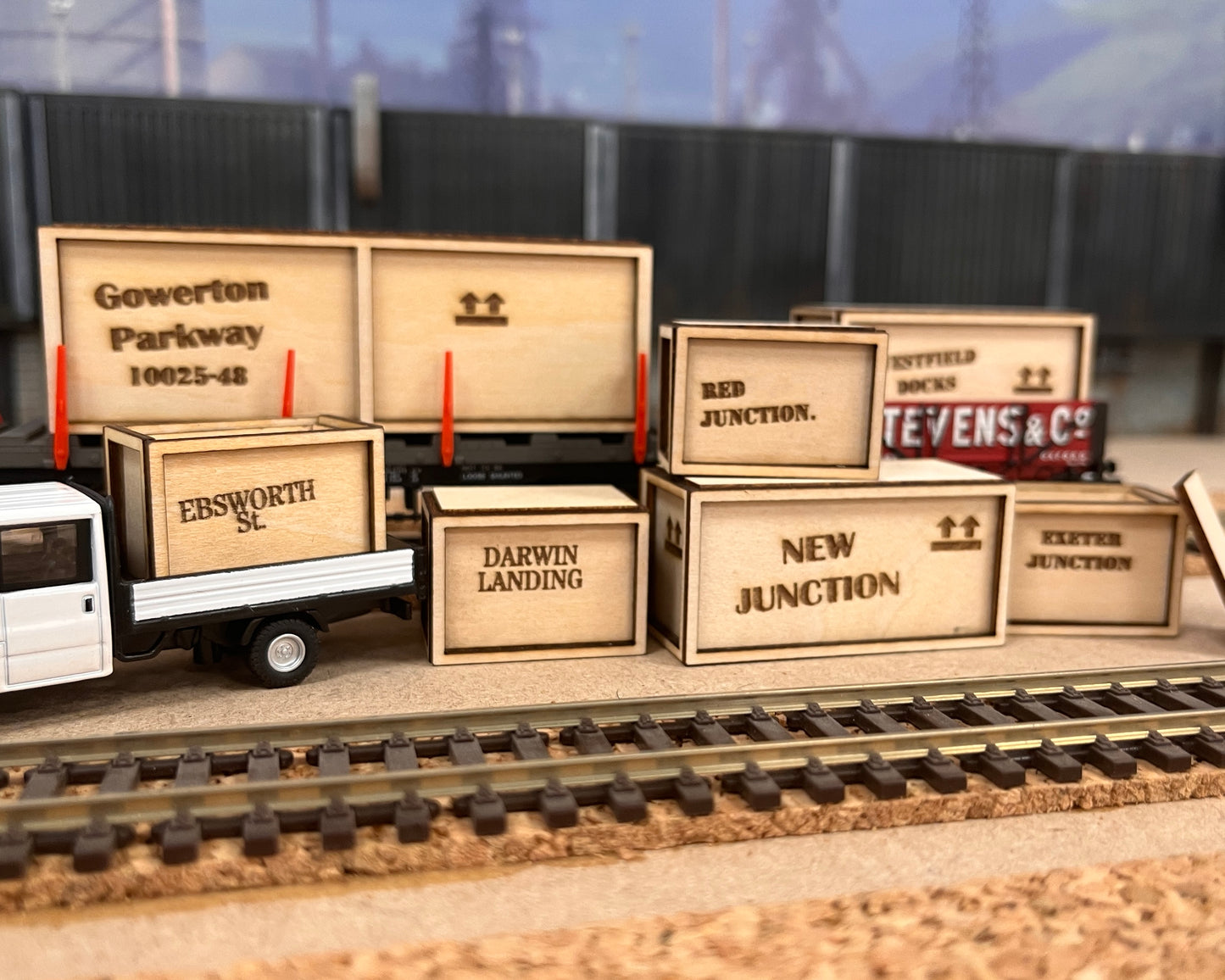 Personalised Wooden Crates - Laser Cut