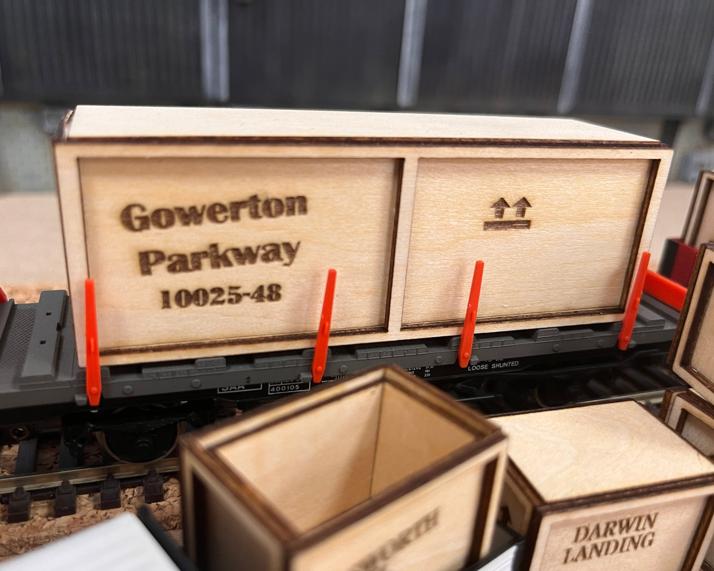 Personalised Wooden Crates - Laser Cut