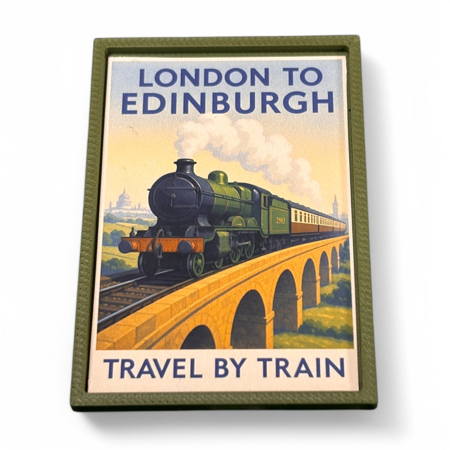 London to Edinburgh Steam Railway Billboard & Poster- Portrait Style - TT:120