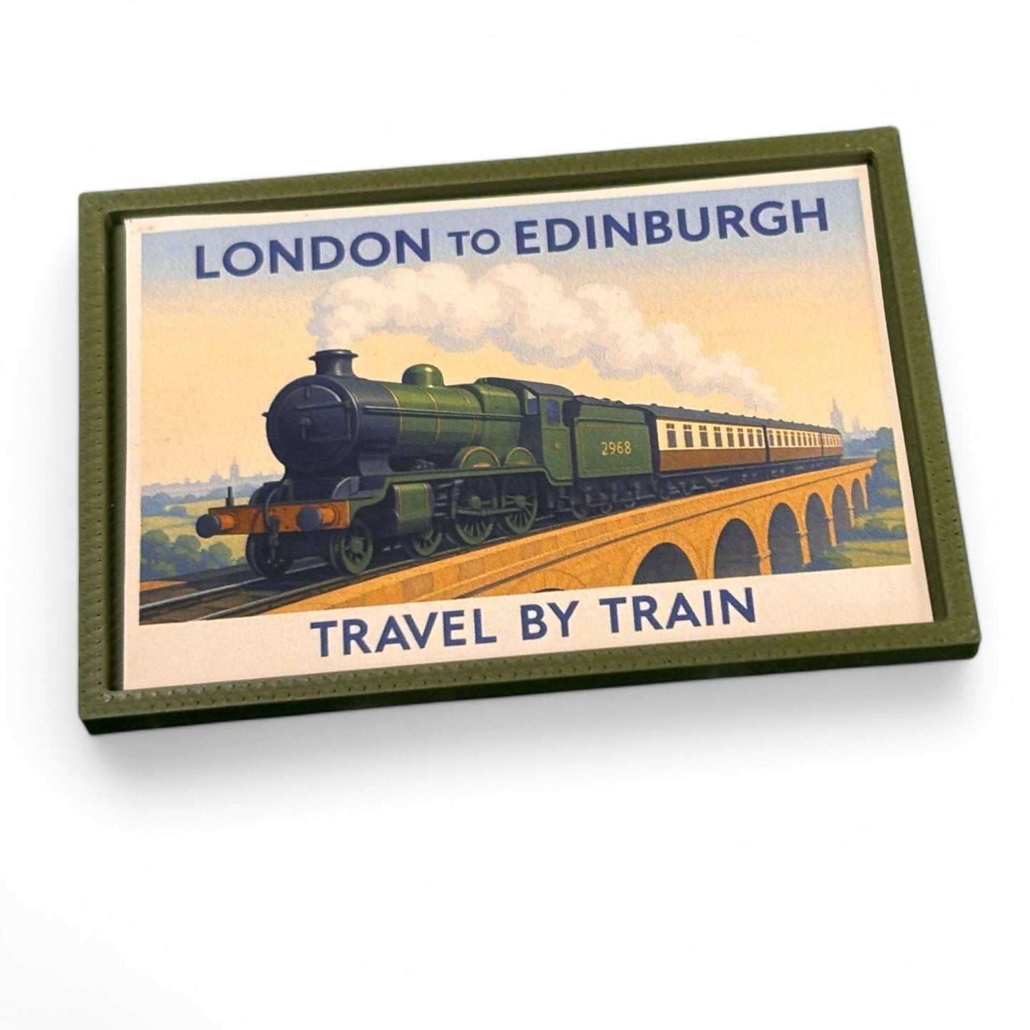 London to Edinburgh Steam Railway Billboard & Poster- Landscape Style - TT:120
