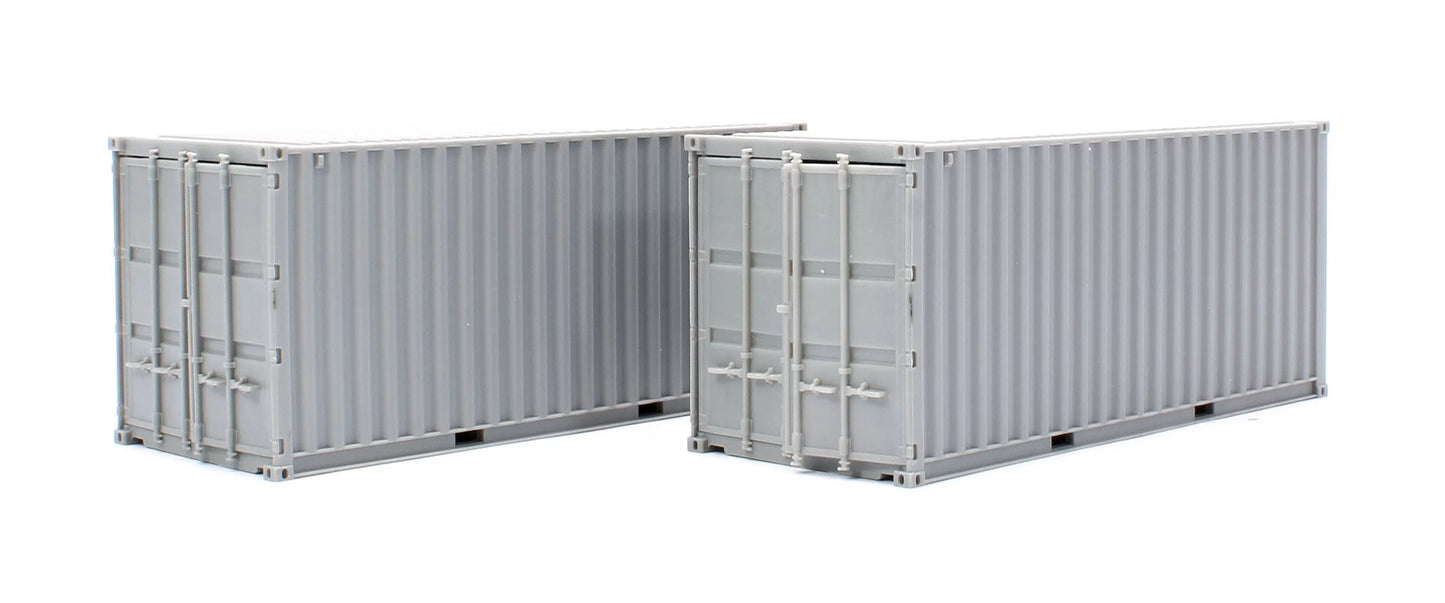 Dapol B024 20Ft Container Twin Pack Unpainted