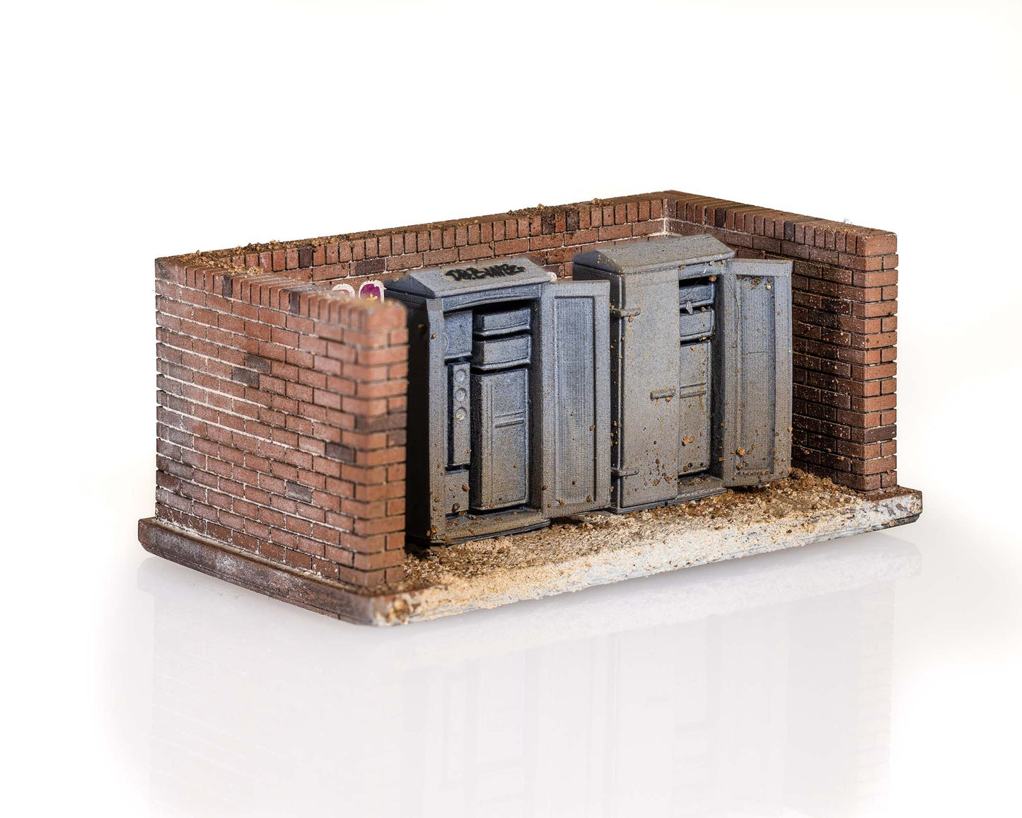 Retaining Wall with Relay Boxes (A003)