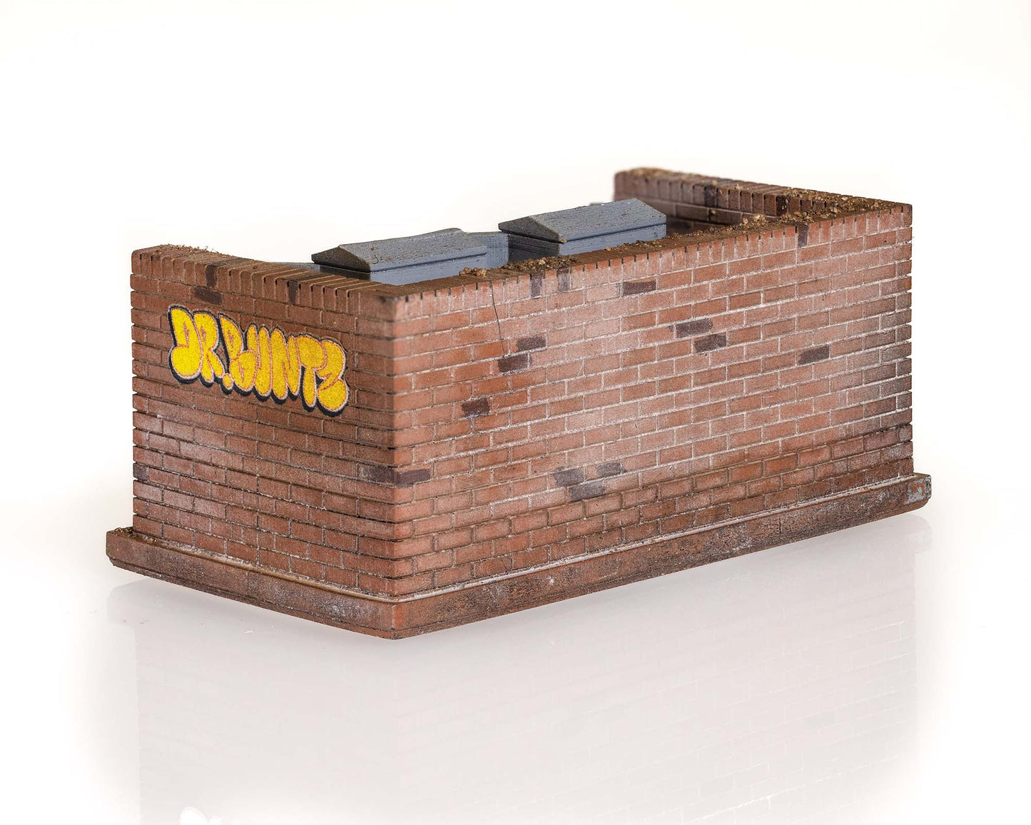 Retaining Wall with Relay Boxes (A003)
