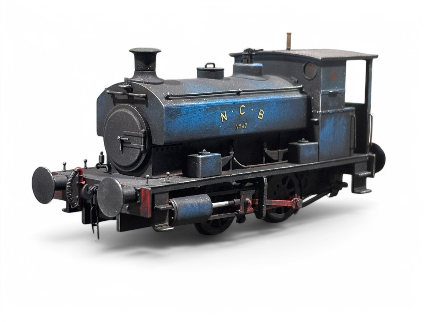 Weathered - Andrew Barclay 0-4-0ST 14" 47 in NCB blue