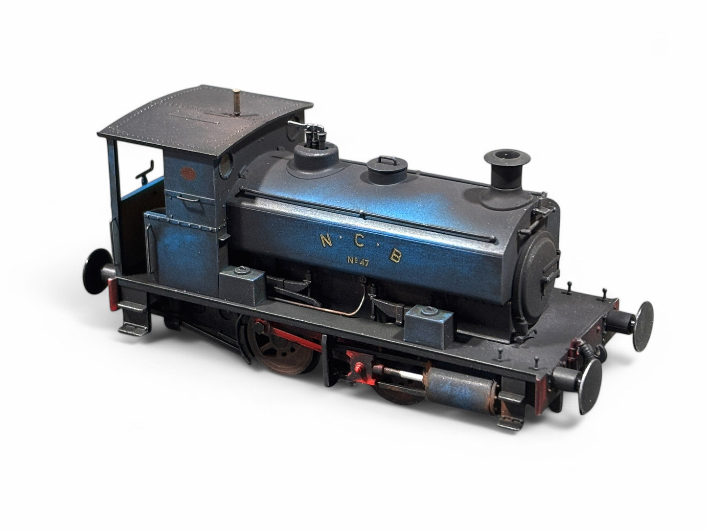 Weathered - Andrew Barclay 0-4-0ST 14" 47 in NCB blue