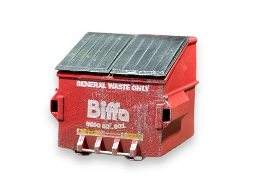 'Biffa' Front Loading Waste Bins - Custom - O gauge