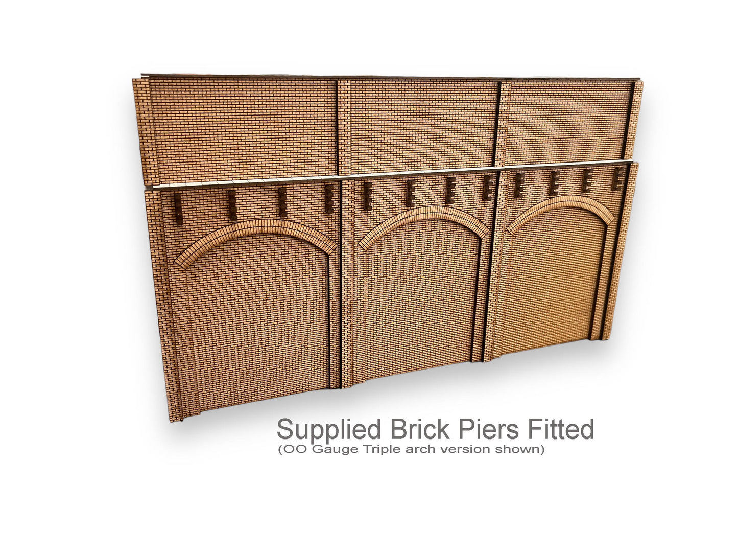 Low Relief Retaining Wall Arch Kit O Gauge (Double Arch)