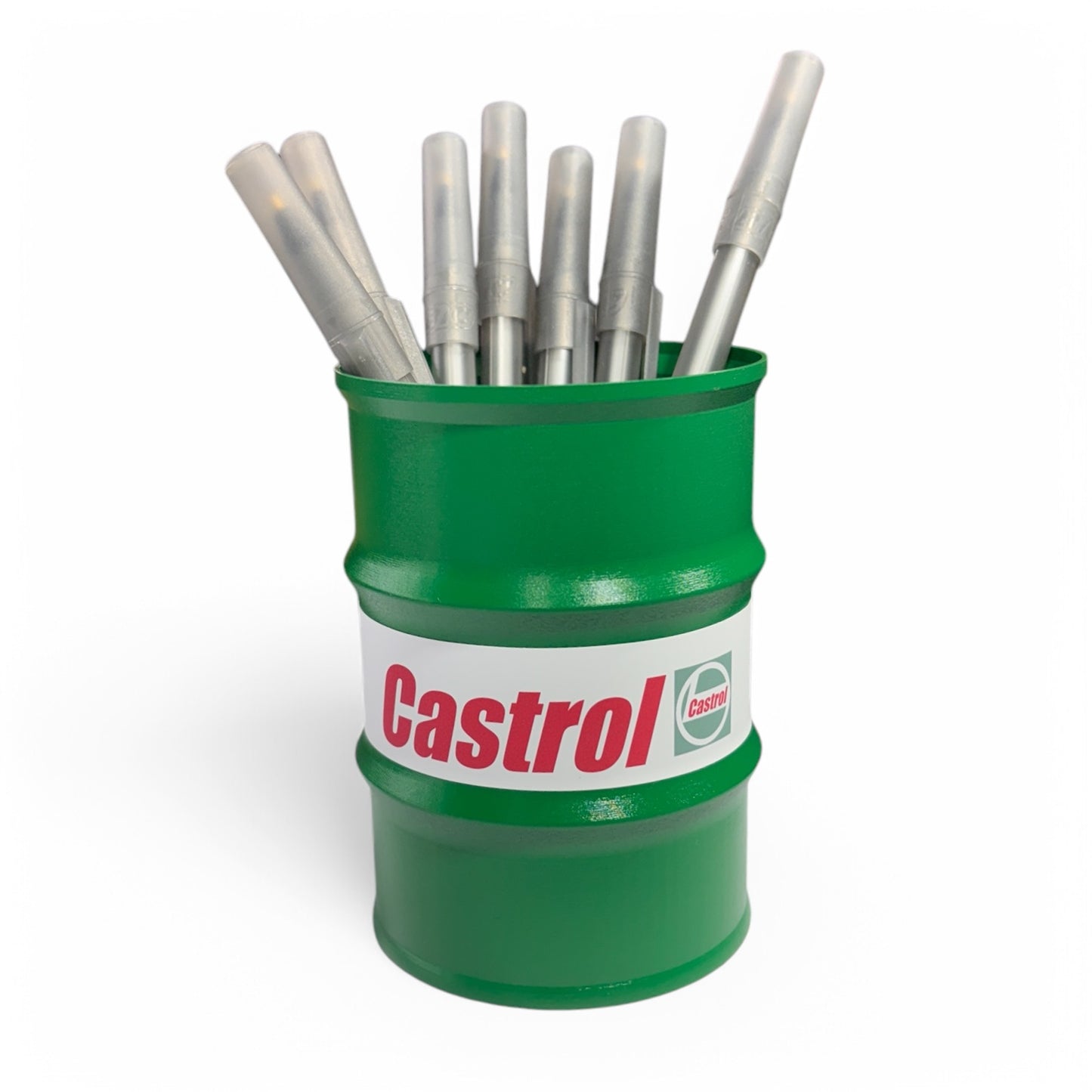 Paint Brush or Pen Pot - Castrol Oil Drum