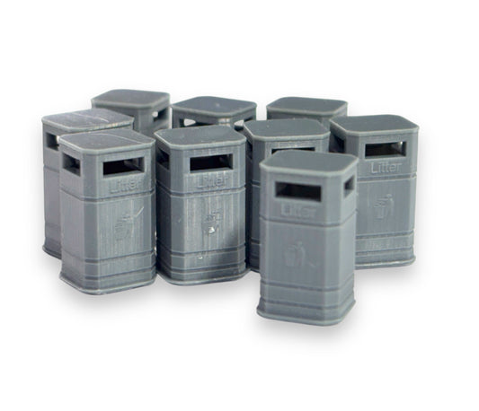 High Street Bins with Logo - Square - TT:120