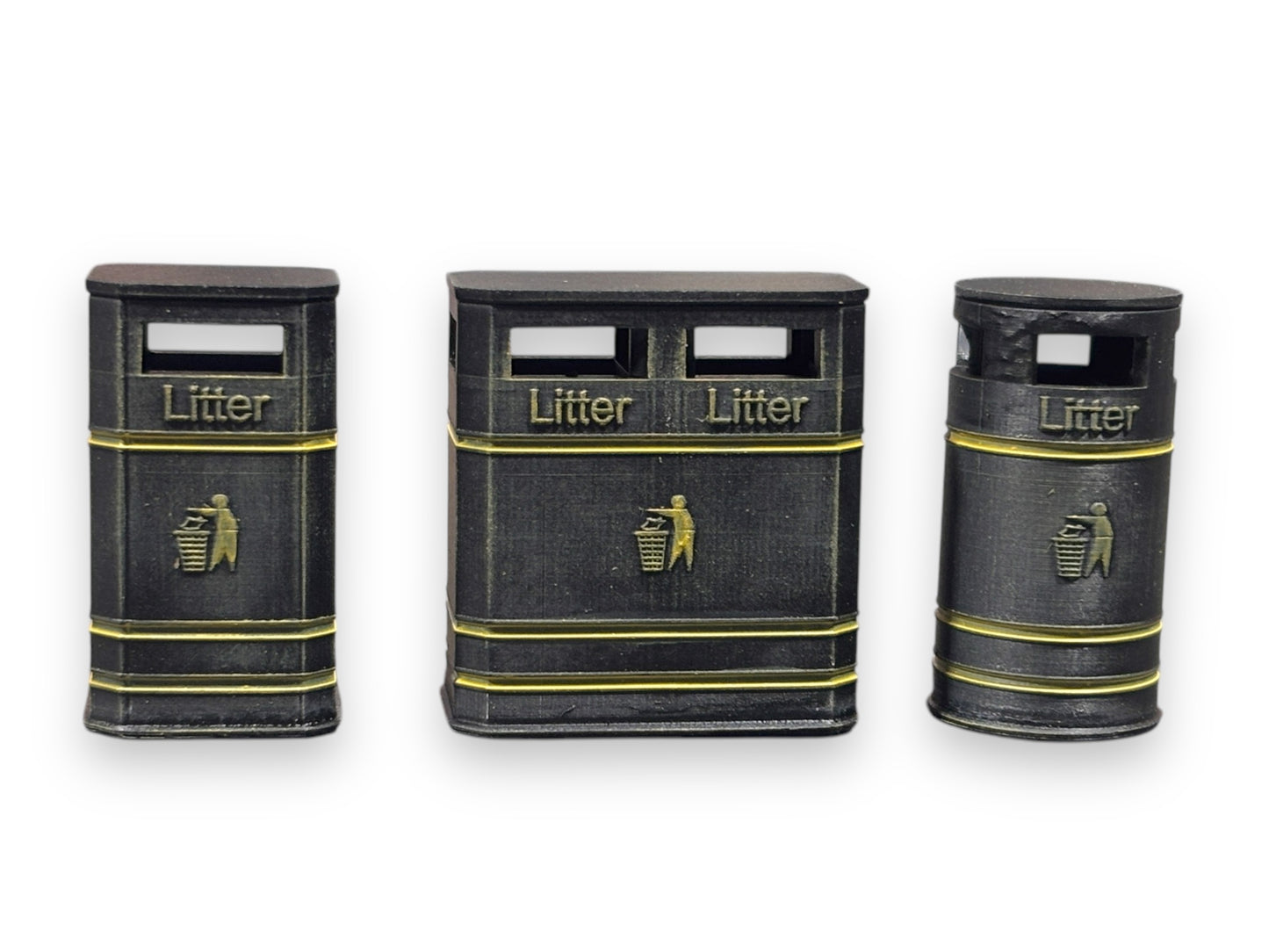 High Street Bins with Logo - Round - HO