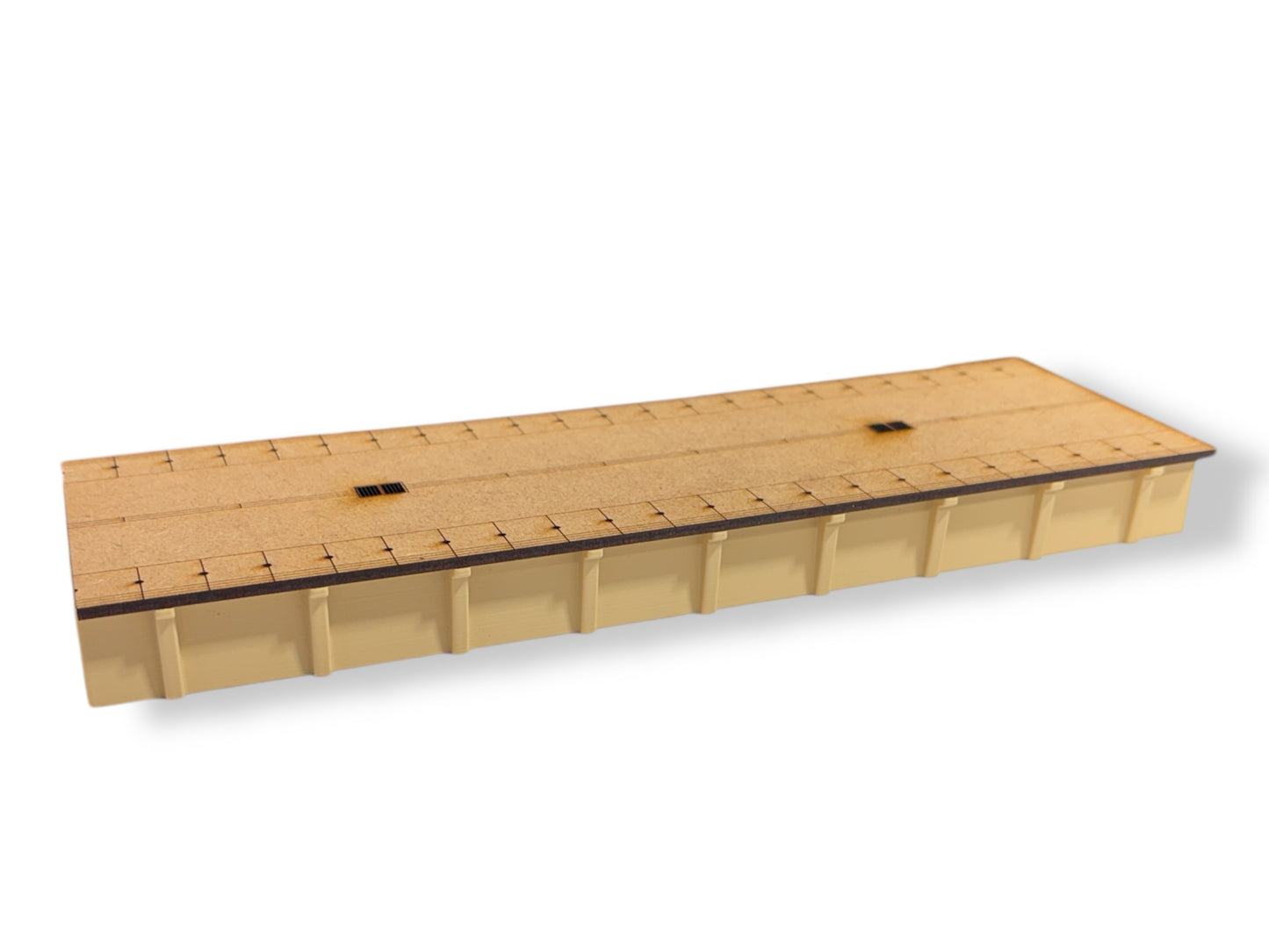 Concrete Single Sided Platform with Crewe Top - OO Gauge