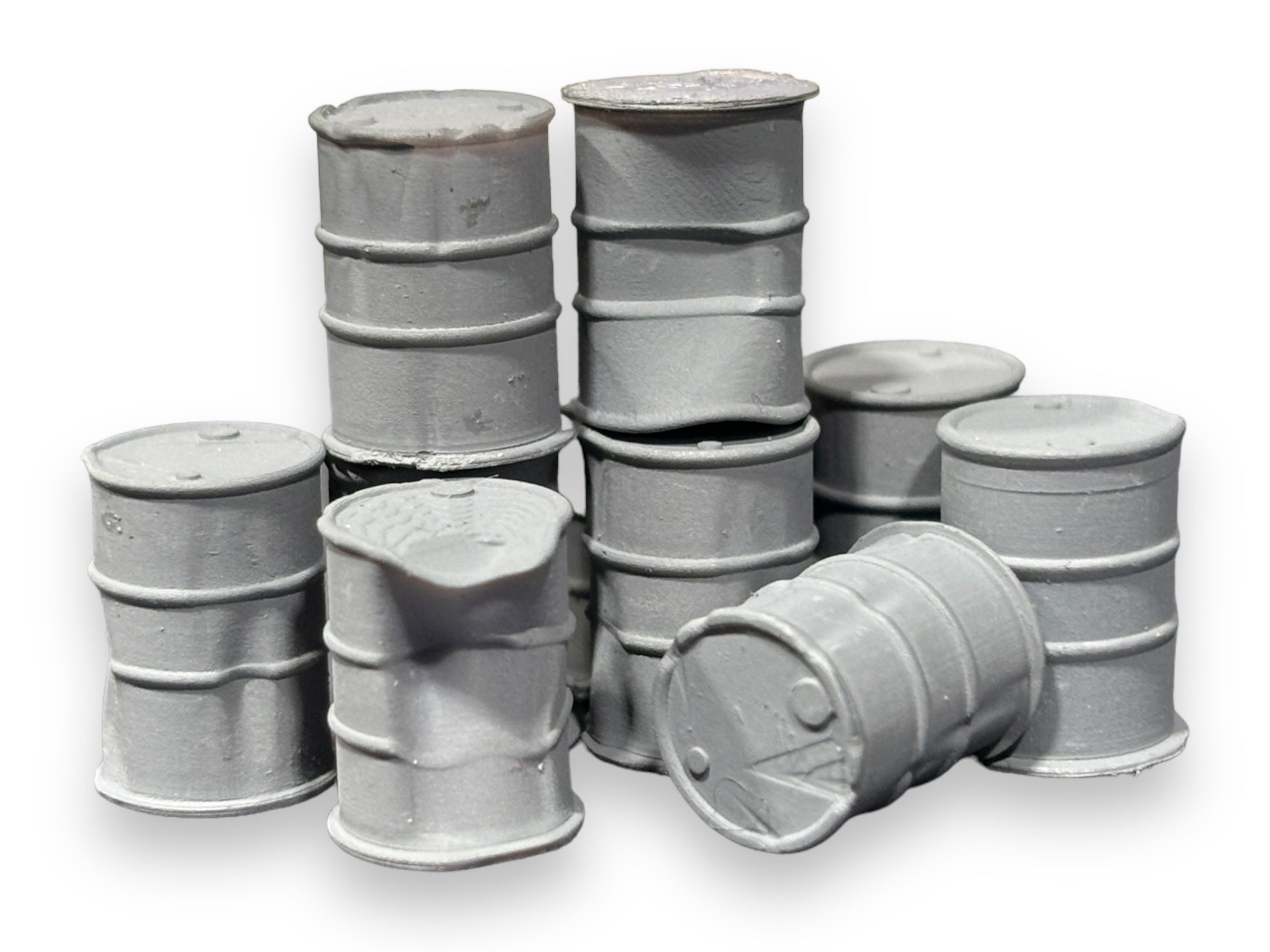 Dented Oil Drums - Unpainted - OO Gauge – Bunters Yard