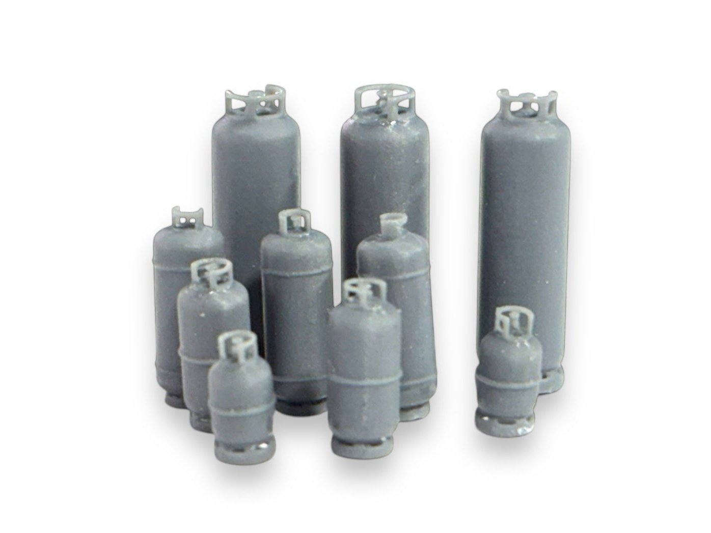 Gas bottles for model railway