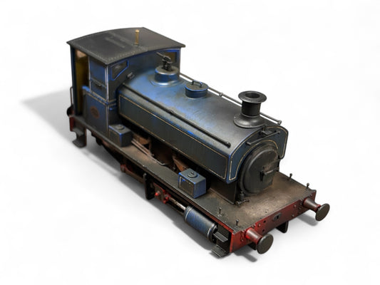 Accurascale - Andrew Barclay 0-4-0ST Lined light blue - Weathered