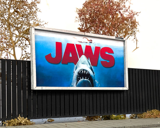 Billboard Advertisement - Jaws - OO Gauge