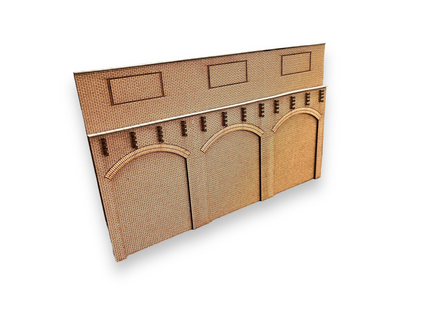 Low Relief Retaining Wall Arch Kit OO Gauge (3 Arch)