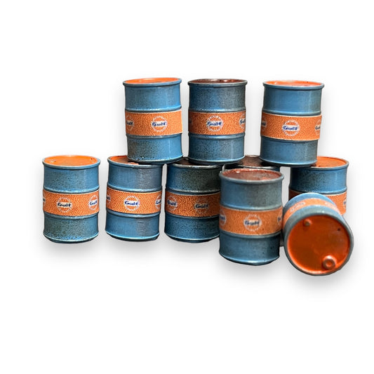 Gulf Racing Oil Drums - OO Gauge