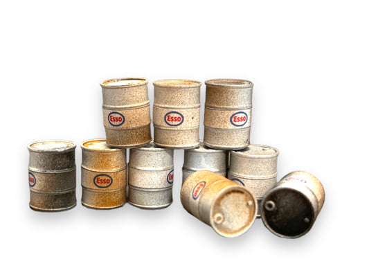 Esso Oil Drums - Weathered White - OO Gauge