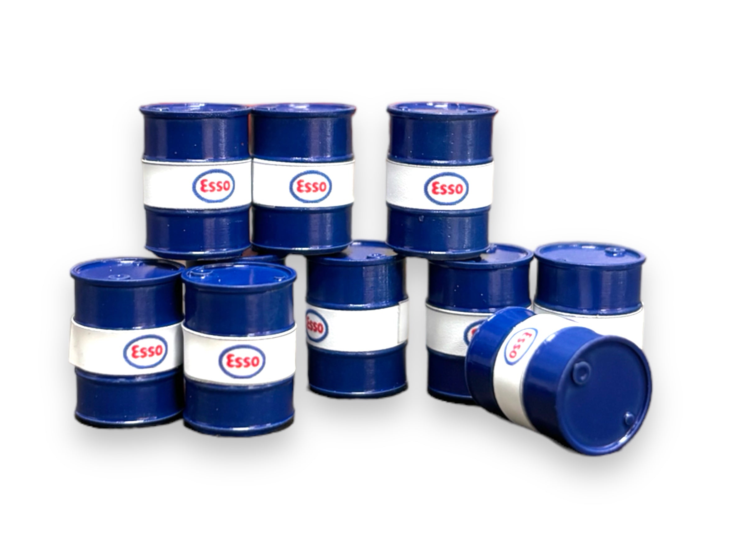 Esso Oil Drums - Pristine Blue - OO Gauge – Bunters Yard