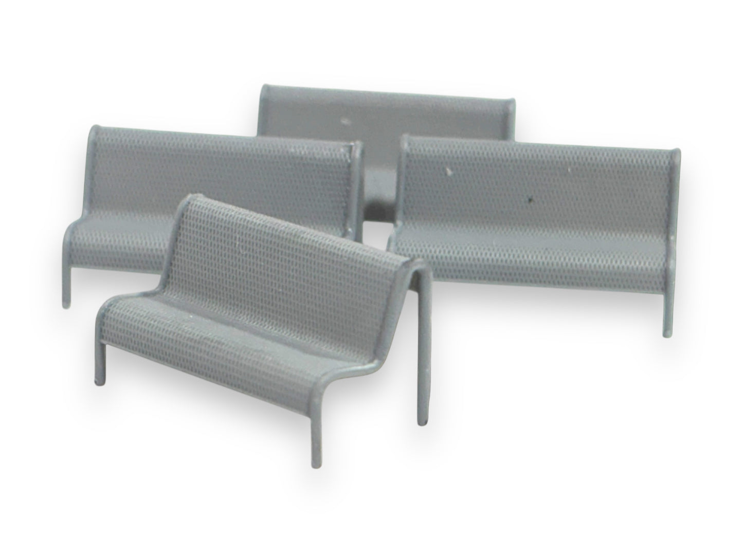 Modern Style Mesh Platform Bench - OO Gauge