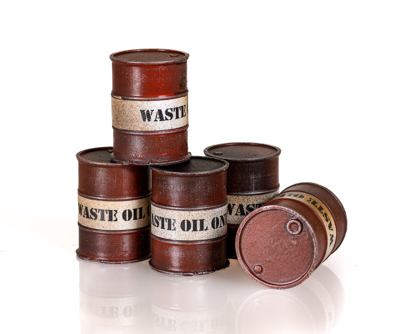 Waste Oil Drums - Red - O Gauge