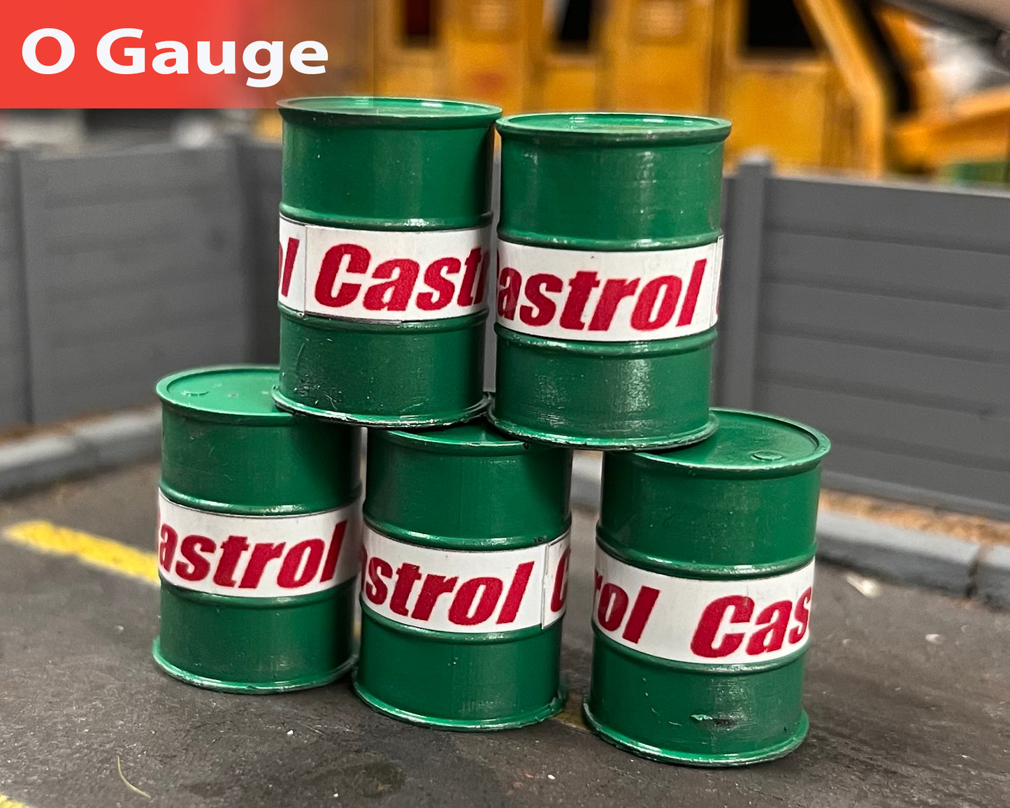 Castrol Oil Drums - Pristine - O Gauge