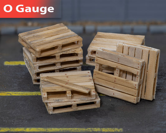 Shipping Pallets - 'Real Wood' Weathered - O Gauge
