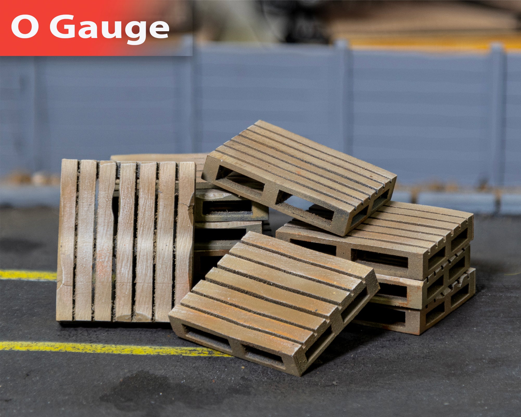 O Scale Pallets Shipping Pallets - Weathered Wood - O Gauge – Bunters Yard