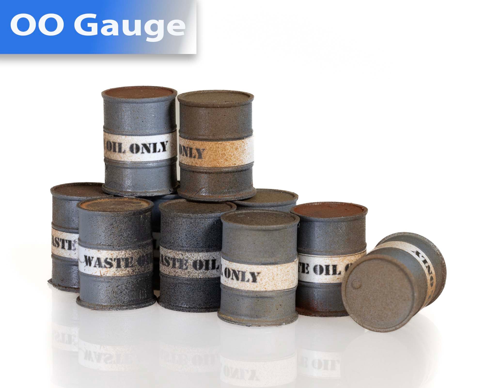 Waste Oil Drums - Grey - OO Gauge – Bunters Yard