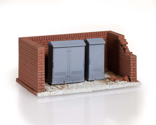 Retaining Wall with Relay Boxes (A001)
